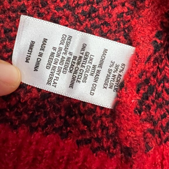 New Directions open Cape red and black with pockets size XXL NWT - Picture 5 of 5